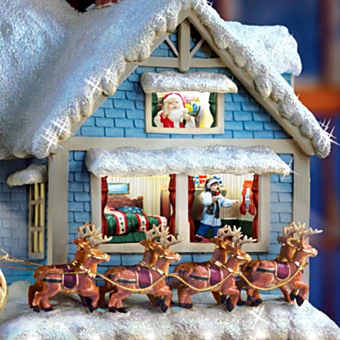 thomas kinkade santas and christmas home decor carosta com holiday expressions christmas village