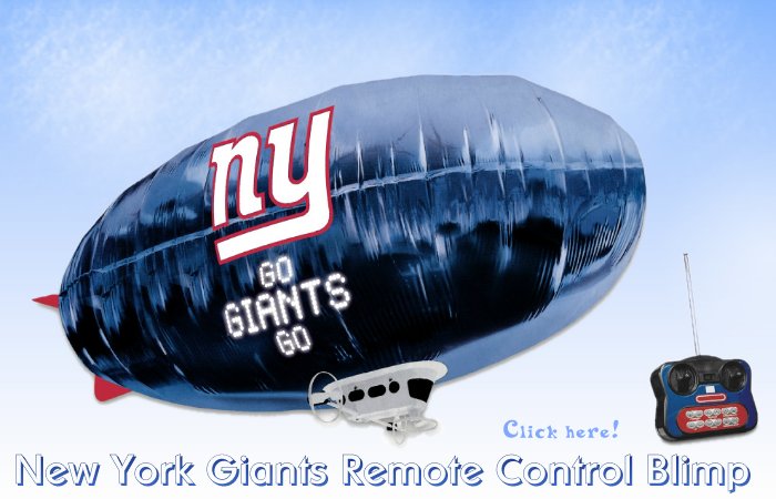 New York Giants Remote Control Blimp