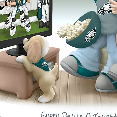 Precious Moments Every Day Is A Touchdown With You Eagles Figurine
