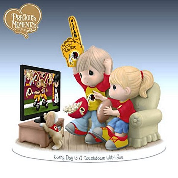 Precious Moments Every Day Is A Touchdown With You Redskins Figurine