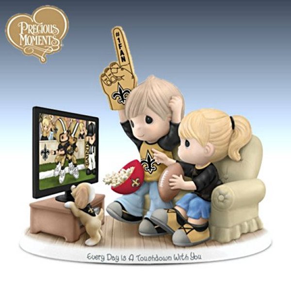 Precious Moments Every Day Is A Touchdown With You Saints Figurine
