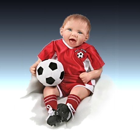 All Star Soccer Boy Baby Doll