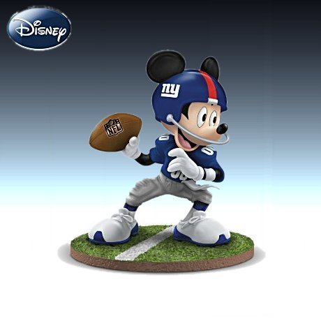 NFL New York Giants Quarterback Hero Mickey Mouse Figurine