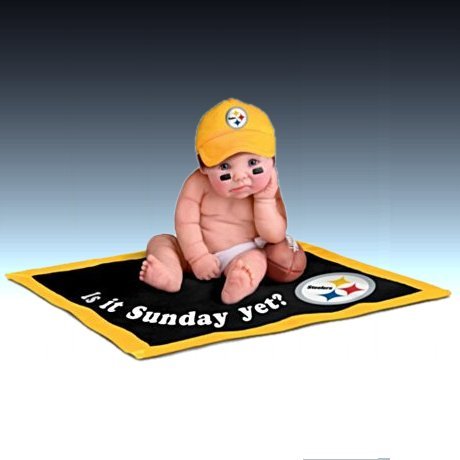NFL Pittsburgh Steelers Fan Lifelike Baby Doll