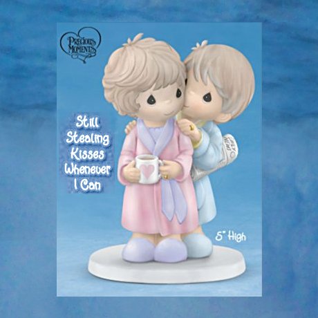 Precious Moments Still Stealing Kisses Whenever I Can Figurine