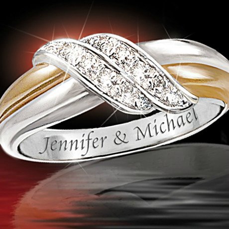 Engagement rings name engraved