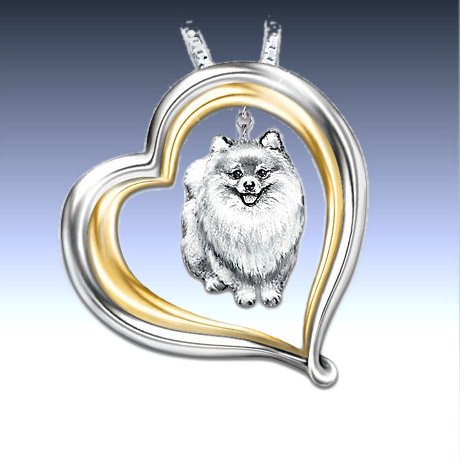 pomeranian jewelry dog pendant necklace companion loyal lovers lover idea gift