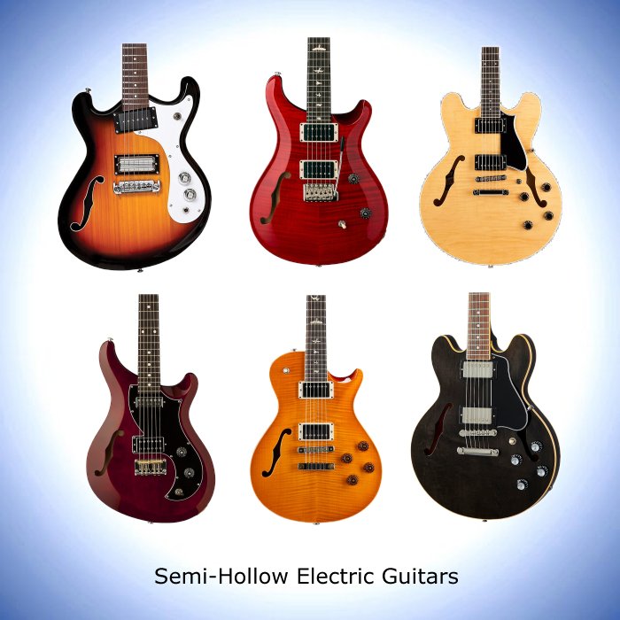 Semi-Hollow Electric Guitars