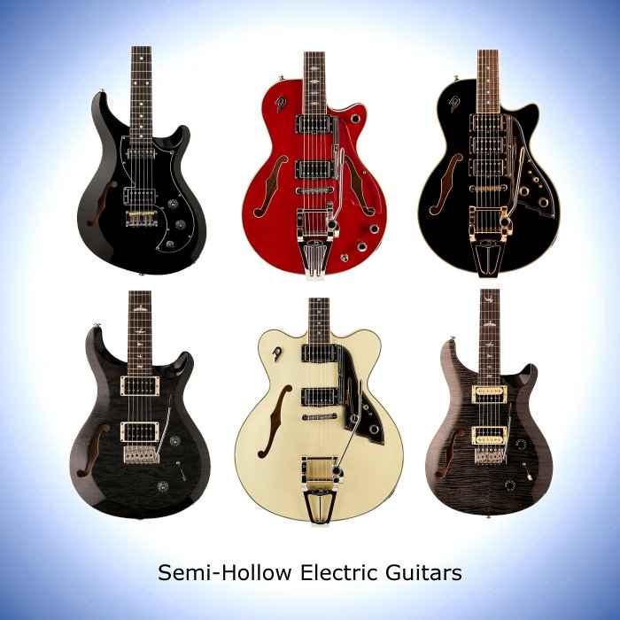 Semi-Hollow Electric Guitars